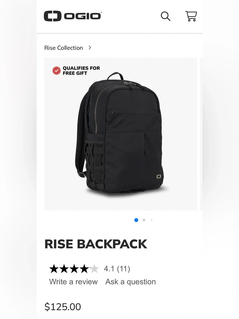 OGIO Black Everyday Tactical Backpack